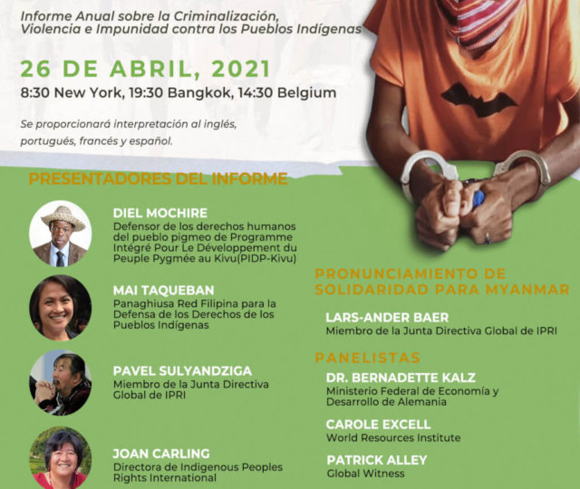 Se presenta primer informe global sobre la criminalización y la impunidad contra los Pueblos Indígenas