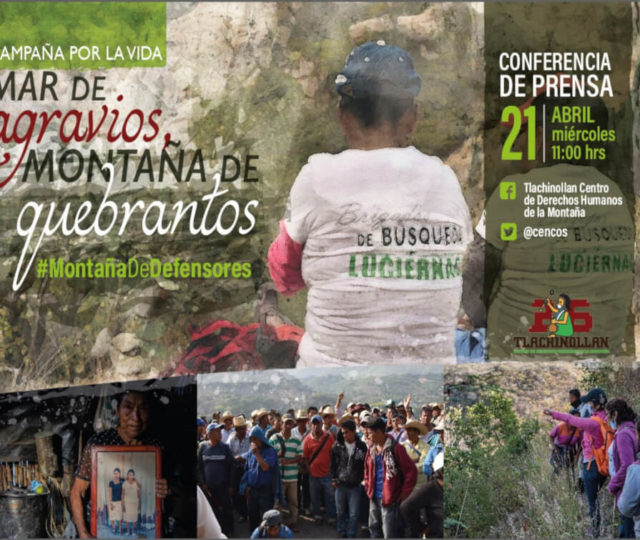 Campaña por la vida: Mar de agravios, Montaña de quebrantos