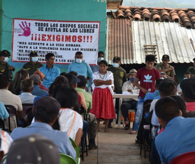 El proceso comunitario contra un feminicida