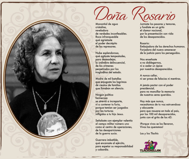 Doña Rosario, madre de mil batallas