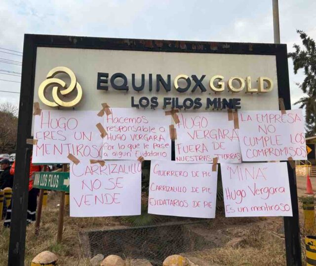 Ejidatarios de Carrizalillo siguen en paro contra minera Equinox Gold por derrames al medio ambiente, impactos sociales y violación a derechos laborales